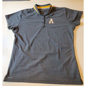App State Mountaineers Nike Dri-Fit Polo Women's 2XL or‎ 3XL Navy Short Sleeve